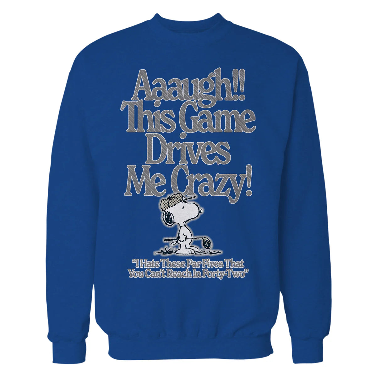 Peanuts Snoopy Golf Game Crazy Hard Fun Sports Summer 50s Vintage Official Sweatshirt