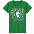 Peanuts Snoopy Good Life Spring Flowers Summer Happy Fun Nature Retro Official Women's SKINNY FIT T-Shirt