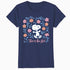 Peanuts Snoopy Good Life Spring Flowers Summer Happy Fun Nature Retro Official Women's SKINNY FIT T-Shirt