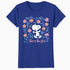 Peanuts Snoopy Good Life Spring Flowers Summer Happy Fun Nature Retro Official Women's SKINNY FIT T-Shirt