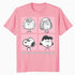 Peanuts Snoopy Sally Lucy Peppermint Annoyed Bad Mood Gang Cartoon Official Men's T-Shirt