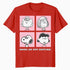 Peanuts Snoopy Sally Lucy Peppermint Annoyed Bad Mood Gang Cartoon Official Men's T-Shirt