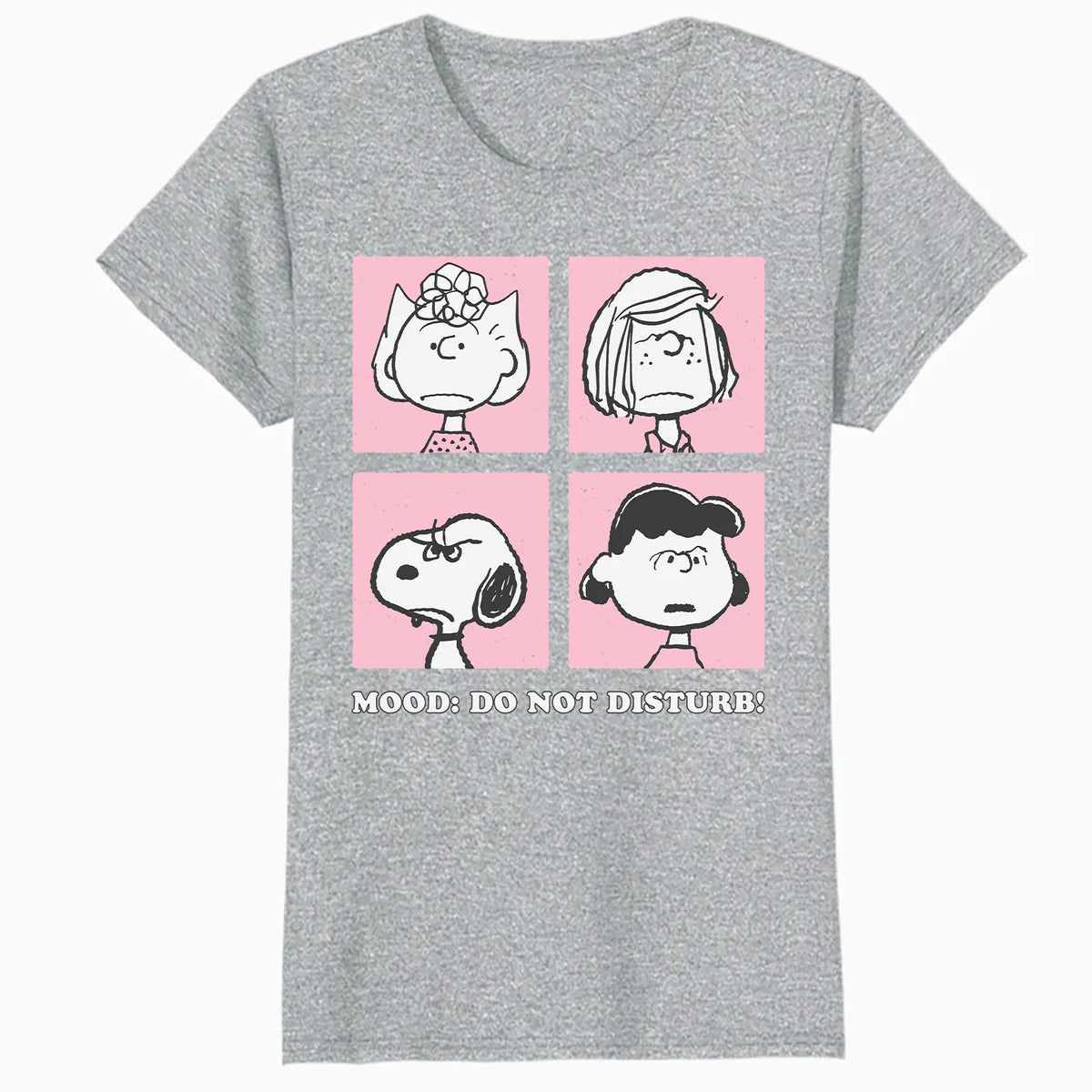 Peanuts Snoopy Sally Lucy Peppermint Annoyed Bad Mood Gang Cartoon Official Women's SKINNY FIT T-Shirt