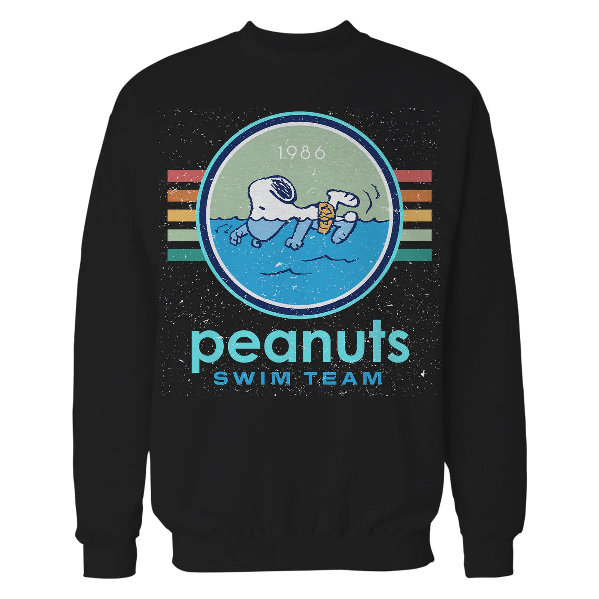 Peanuts Snoopy Swim Team Pro Summer Sports 86 Champion Epic Vintage Official Sweatshirt