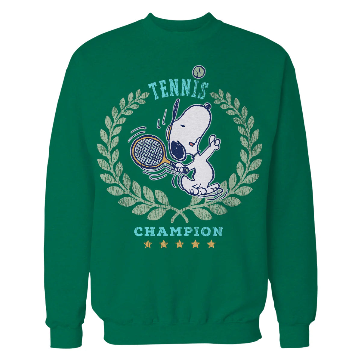 Peanuts Snoopy Tennis Beagle Champion 86 Tournamernt Game Play Retro Official Sweatshirt