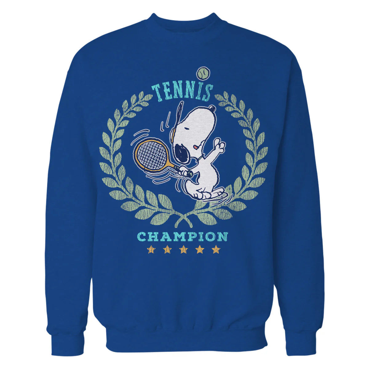 Peanuts Snoopy Tennis Beagle Champion 86 Tournamernt Game Play Retro Official Sweatshirt