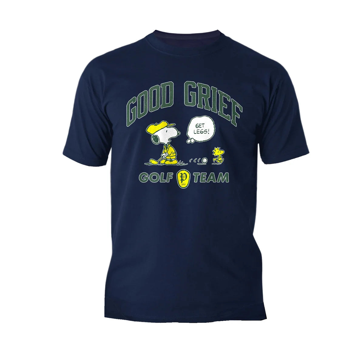Peanuts Snoopy Woodstock Funny Golf Sports Cartoon 50s Vintage Official Men's T-Shirt