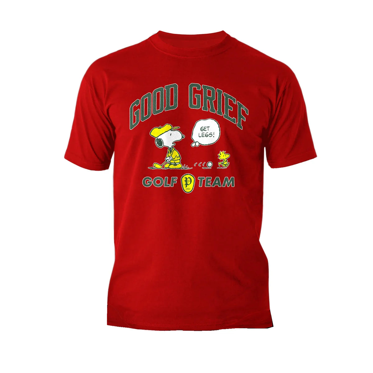 Peanuts Snoopy Woodstock Funny Golf Sports Cartoon 50s Vintage Official Men's T-Shirt