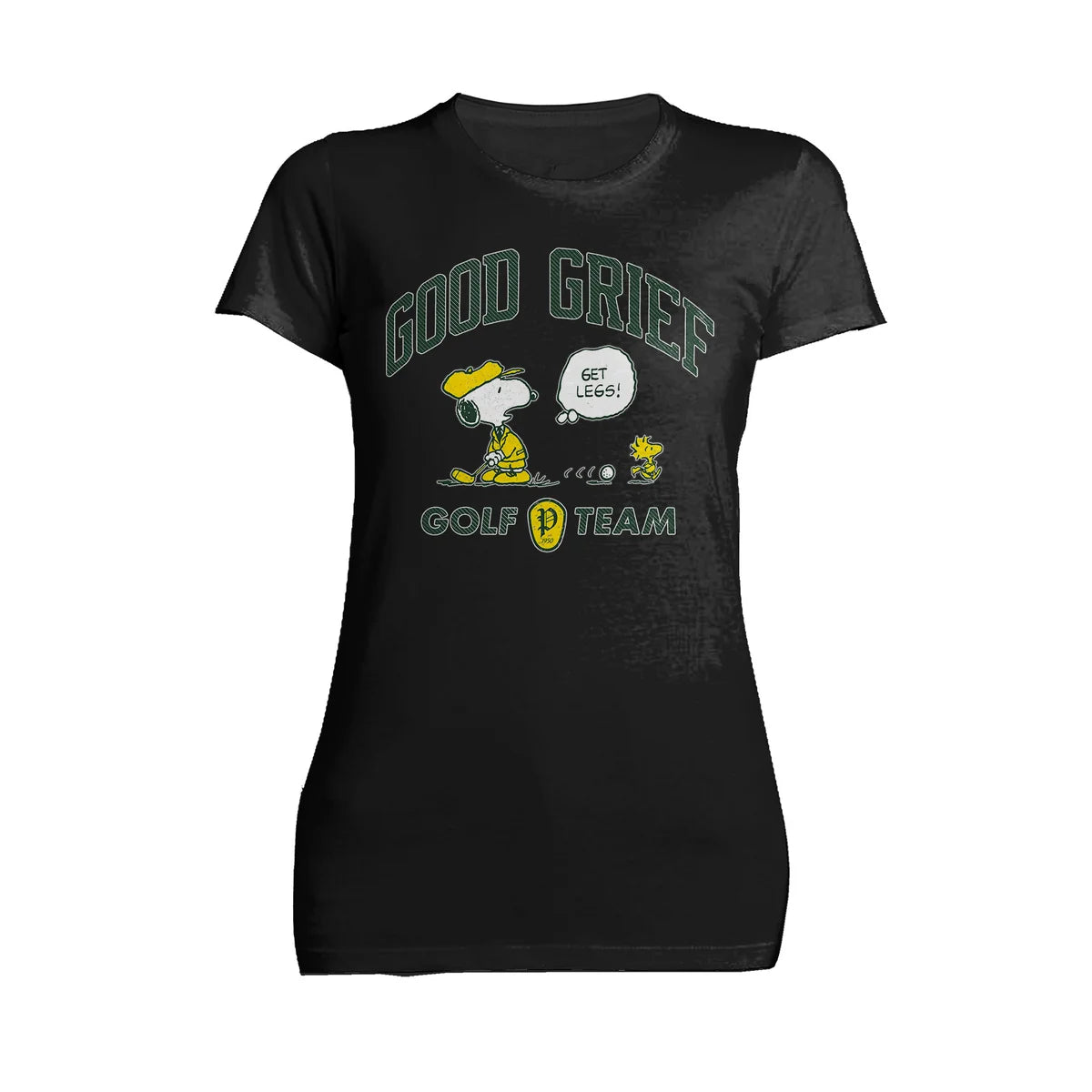 Peanuts Snoopy Woodstock Funny Golf Sports Cartoon 50s Vintage Official Women's T-Shirt