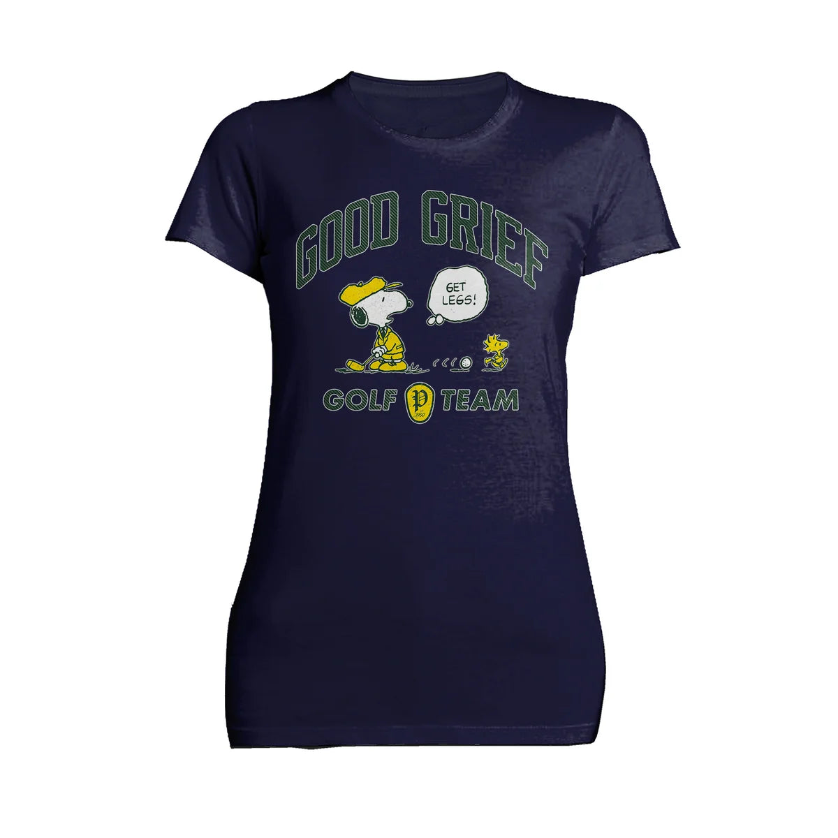 Peanuts Snoopy Woodstock Funny Golf Sports Cartoon 50s Vintage Official Women's T-Shirt