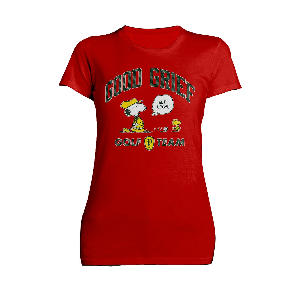 Peanuts Snoopy Woodstock Funny Golf Sports Cartoon 50s Vintage Official Women's T-Shirt