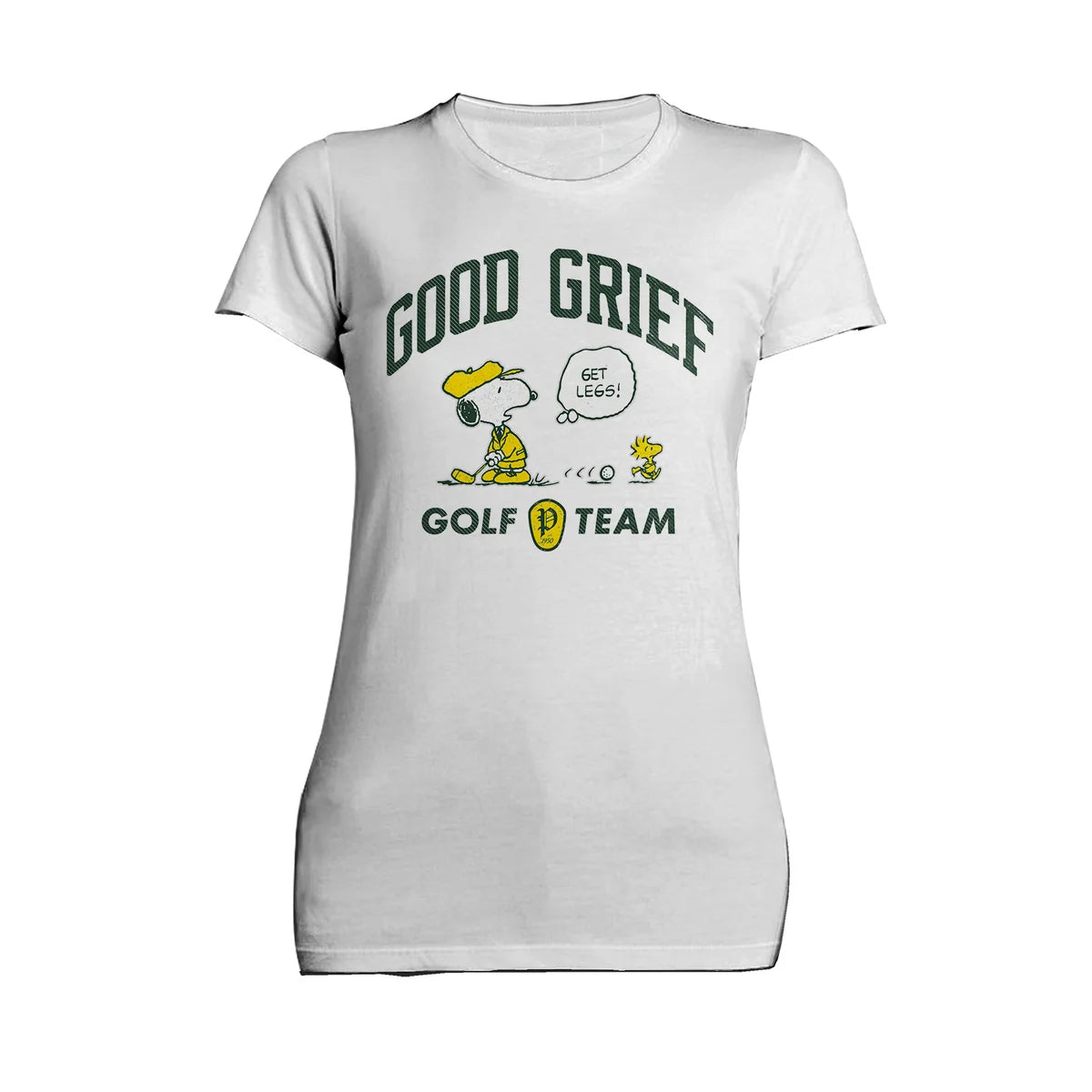 Peanuts Snoopy Woodstock Funny Golf Sports Cartoon 50s Vintage Official Women's T-Shirt