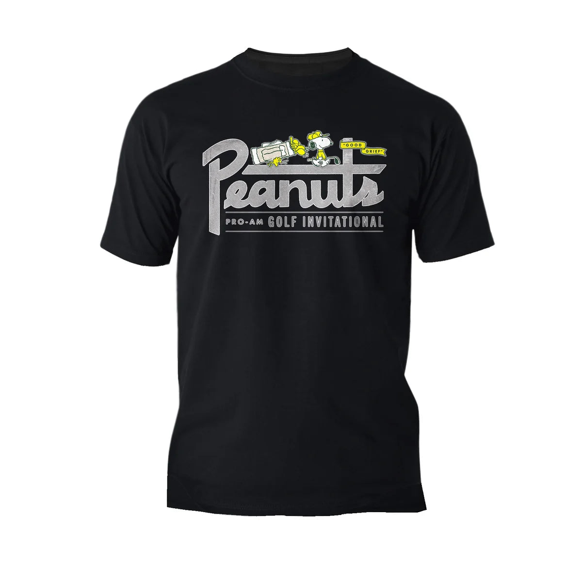 Peanuts Snoopy Woodstock Golf Invitational Retro Sports Good Grief Official Men's T-Shirt