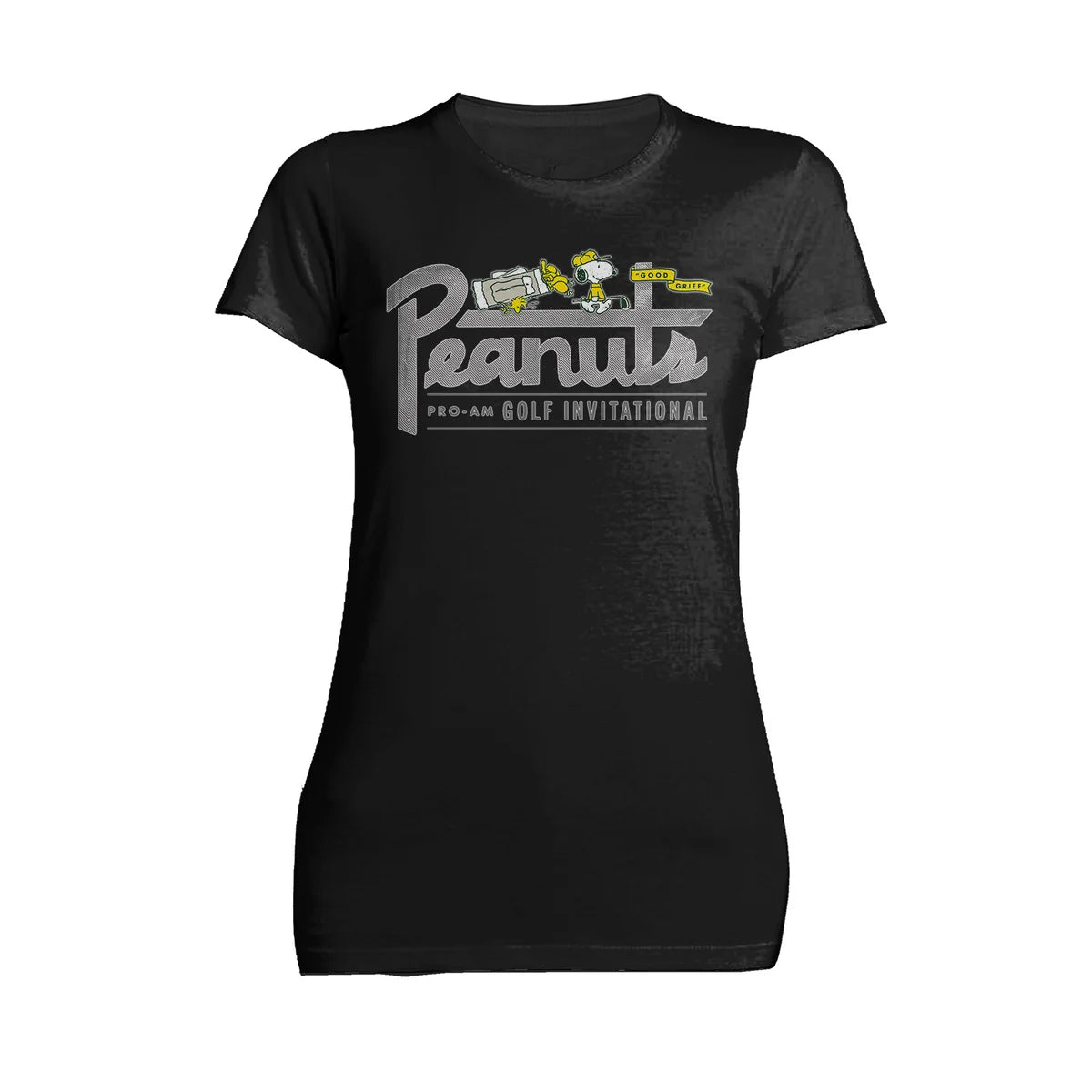Peanuts Snoopy Woodstock Golf Invitational Retro Sports Good Grief Official Women's T-Shirt