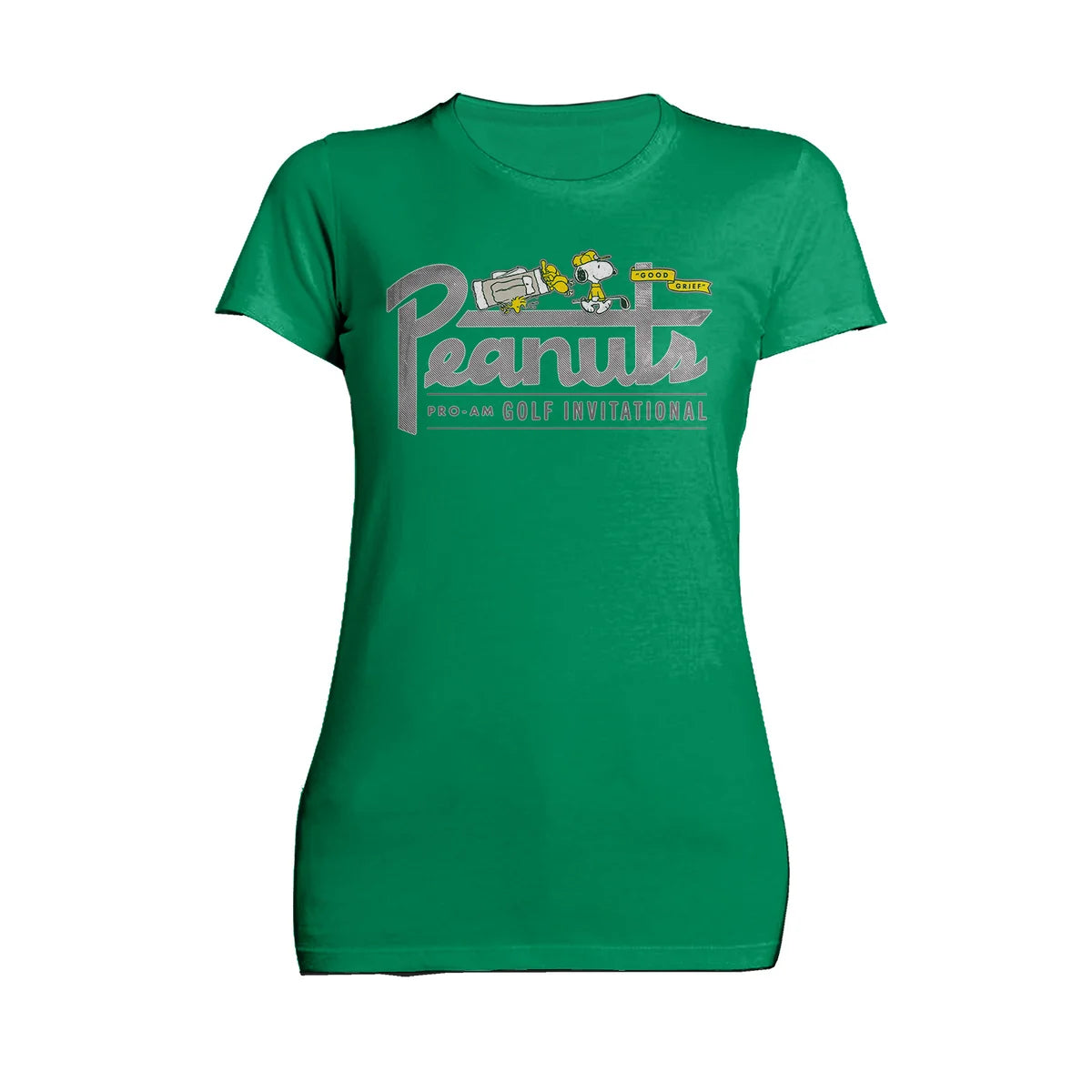 Peanuts Snoopy Woodstock Golf Invitational Retro Sports Good Grief Official Women's T-Shirt