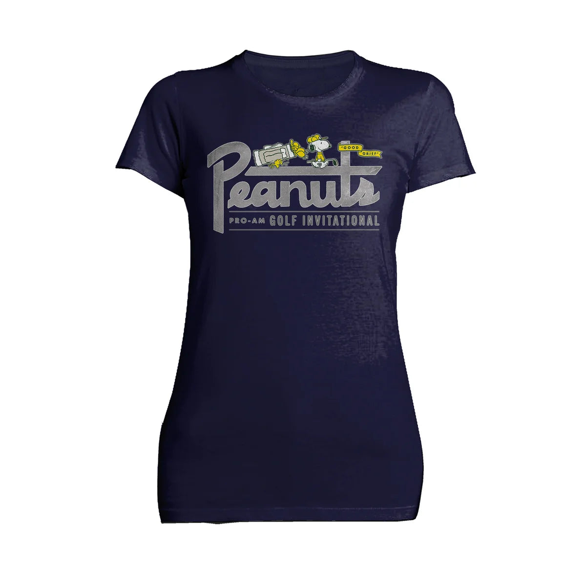 Peanuts Snoopy Woodstock Golf Invitational Retro Sports Good Grief Official Women's T-Shirt