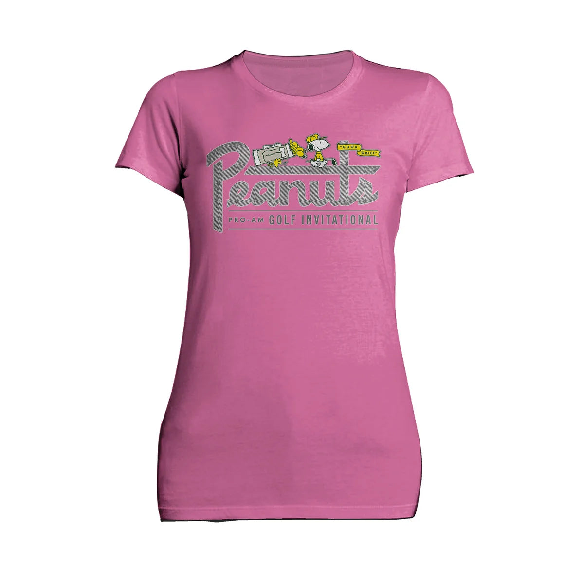Peanuts Snoopy Woodstock Golf Invitational Retro Sports Good Grief Official Women's T-Shirt