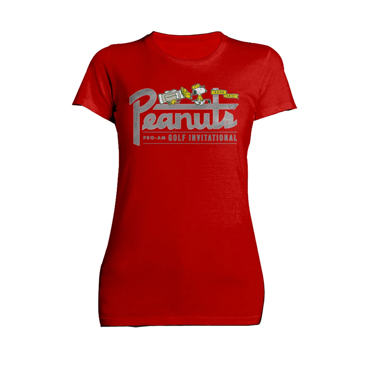Peanuts Snoopy Woodstock Golf Invitational Retro Sports Good Grief Official Women's T-Shirt