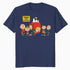 Peanuts Snoopy Woodstock Happy Gang Friends Friendship BFF Vintage Official Men's T-Shirt