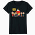 Peanuts Snoopy Woodstock Happy Gang Friends Friendship BFF Vintage Official Women's SKINNY FIT T-Shirt