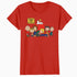 Peanuts Snoopy Woodstock Happy Gang Friends Friendship BFF Vintage Official Women's SKINNY FIT T-Shirt