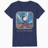 Peanuts Groovy Vibes Snoopy Astronaut Moon Vintage Space Official Women's SKINNY FIT T-Shirt