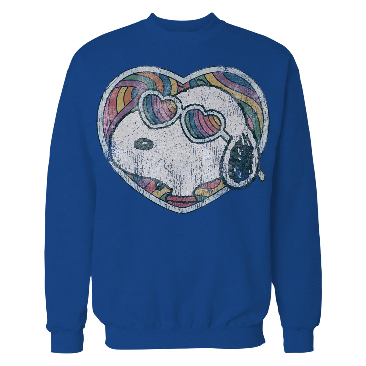 Peanuts Groovy Vibes Snoopy Love Heart Shades Retro Festival Official Sweatshirt