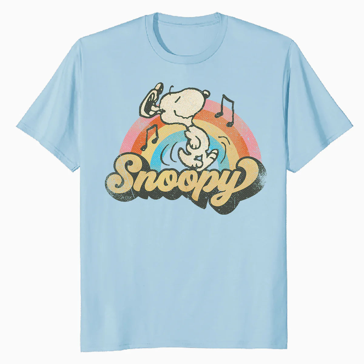 Peanuts Groovy Vibes Snoopy Music Retro Vintage 60s Festival Official Men's T-Shirt