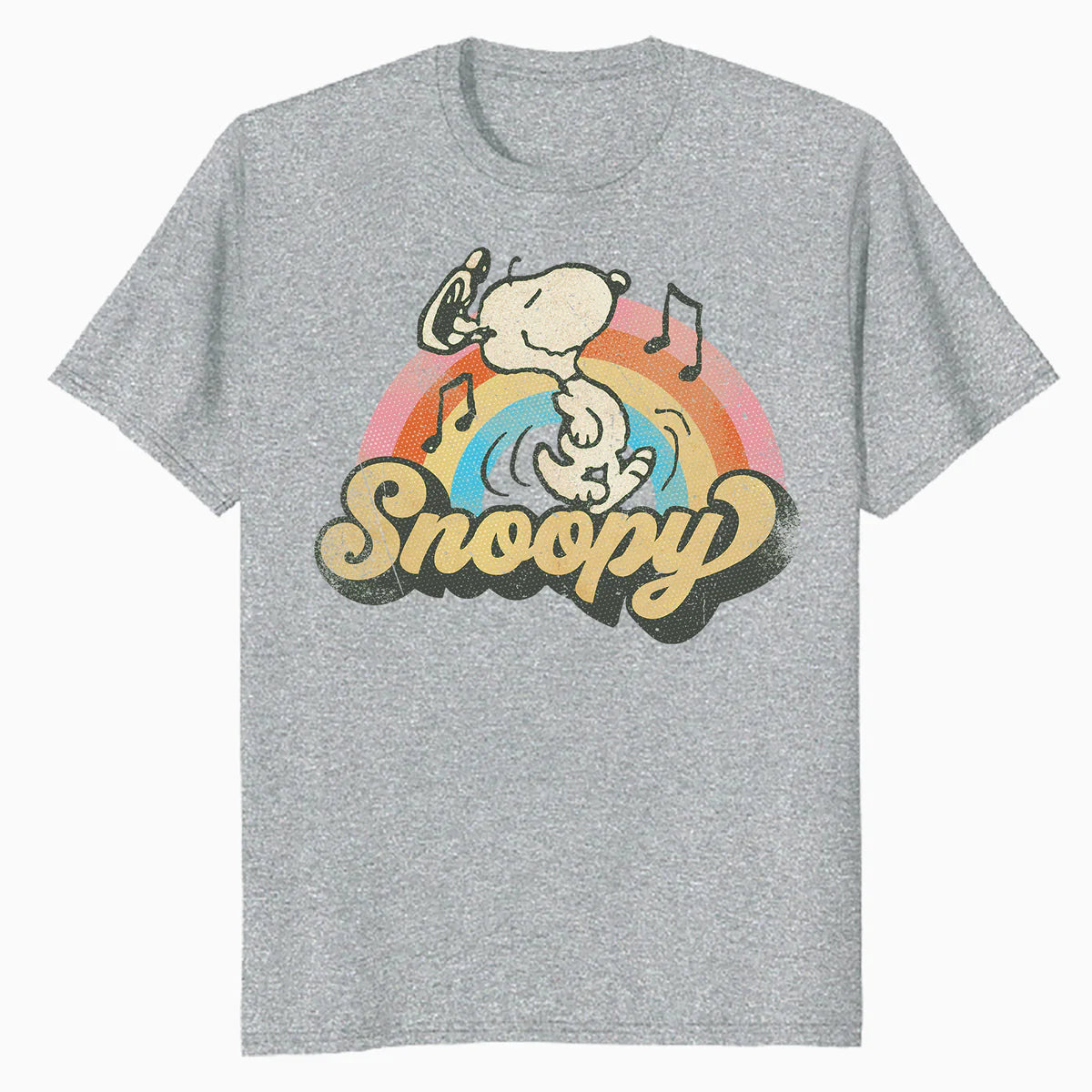 Peanuts Groovy Vibes Snoopy Music Retro Vintage 60s Festival Official Men's T-Shirt