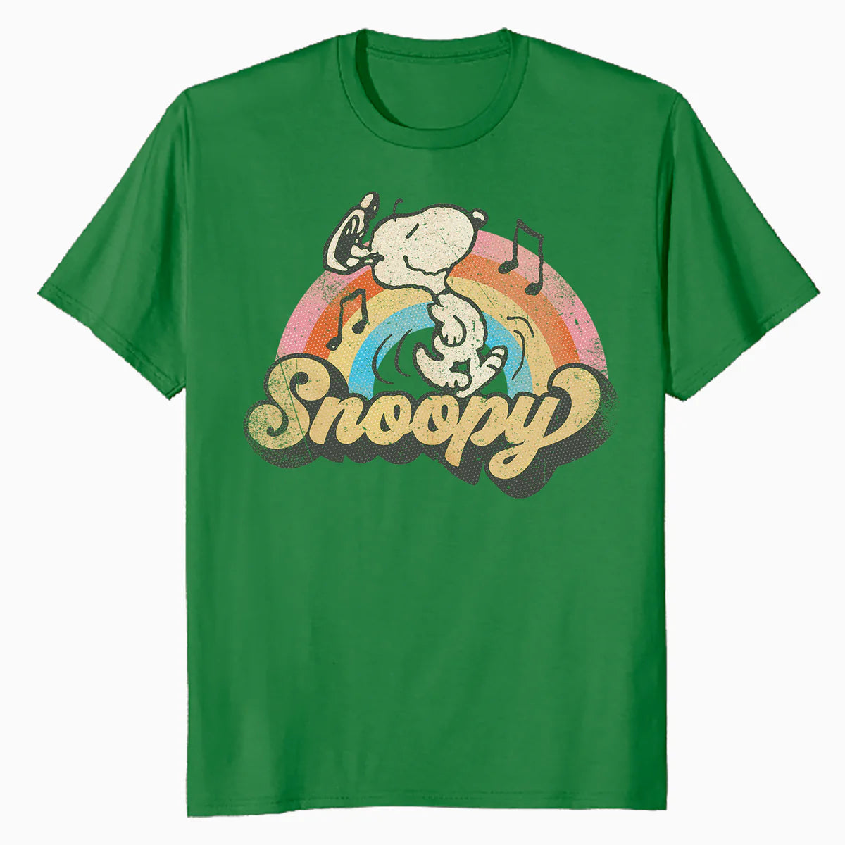 Peanuts Groovy Vibes Snoopy Music Retro Vintage 60s Festival Official Men's T-Shirt