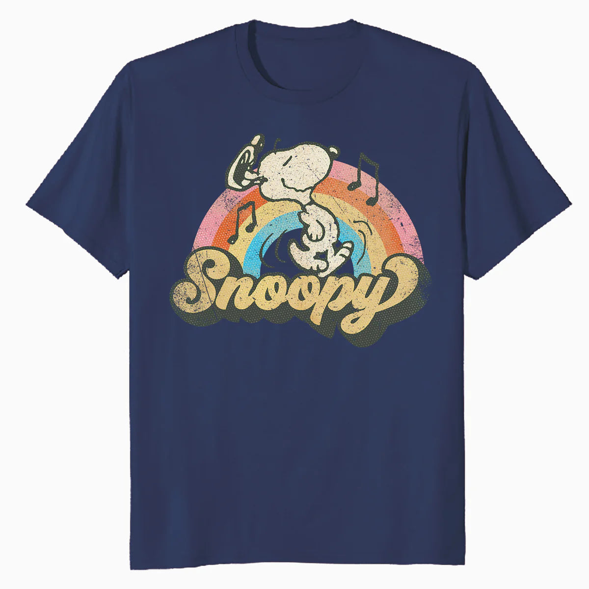 Peanuts Groovy Vibes Snoopy Music Retro Vintage 60s Festival Official Men's T-Shirt