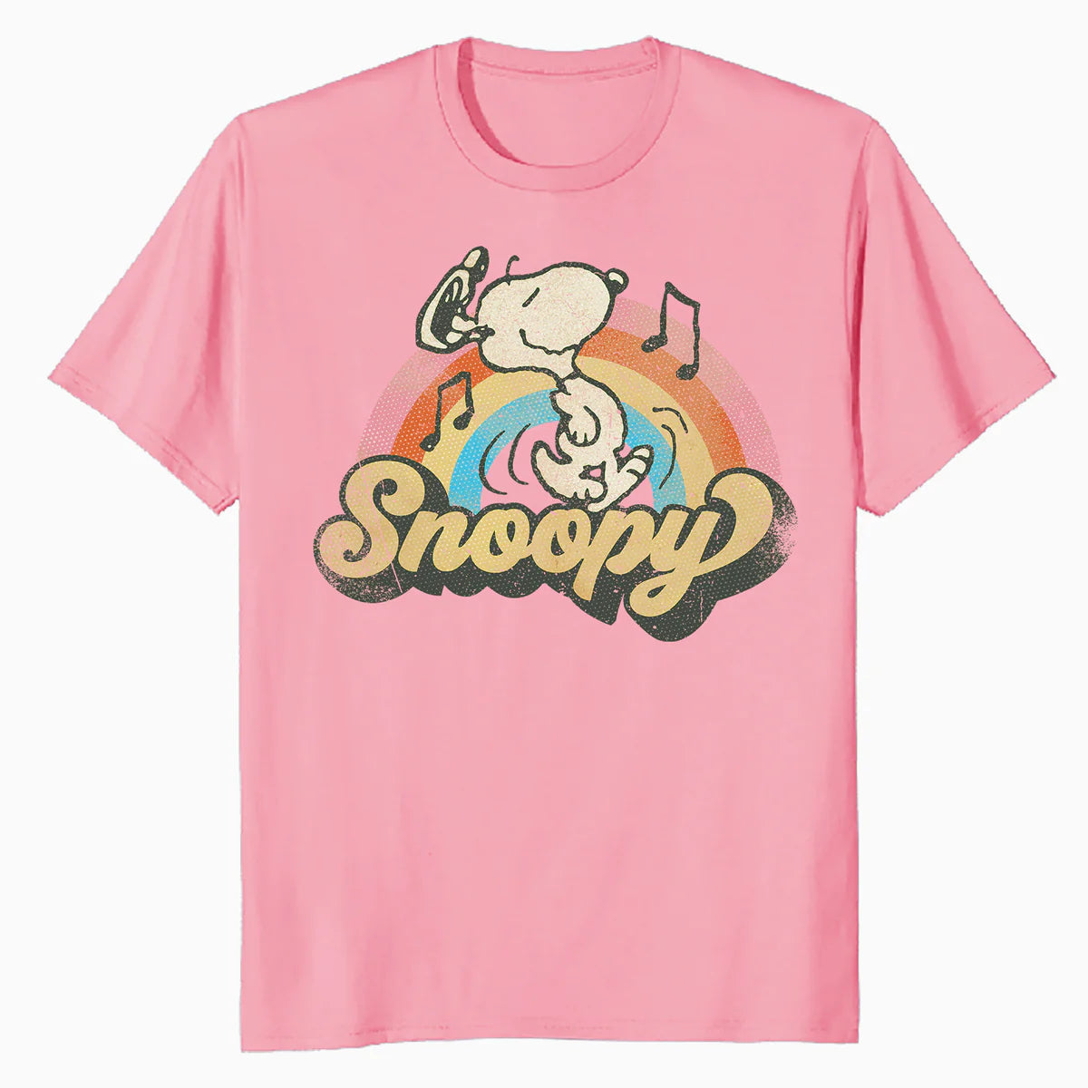 Peanuts Groovy Vibes Snoopy Music Retro Vintage 60s Festival Official Men's T-Shirt