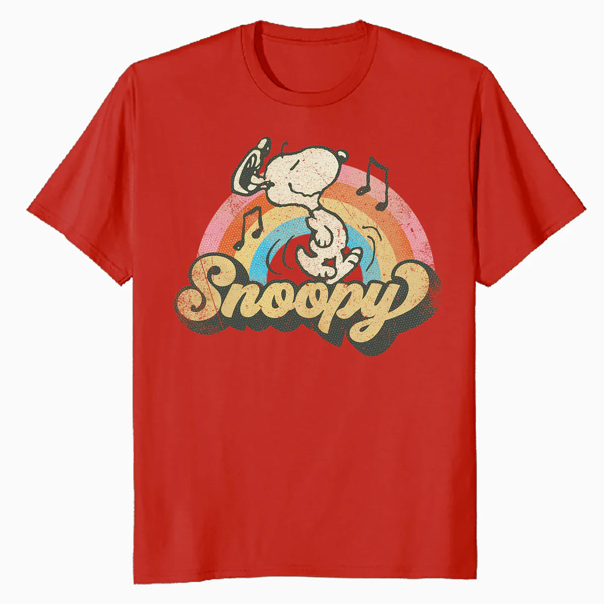 Peanuts Groovy Vibes Snoopy Music Retro Vintage 60s Festival Official Men's T-Shirt