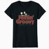 Peanuts Groovy Vibes Snoopy Schroeder Feelin Retro Vintage Official Women's SKINNY FIT T-Shirt