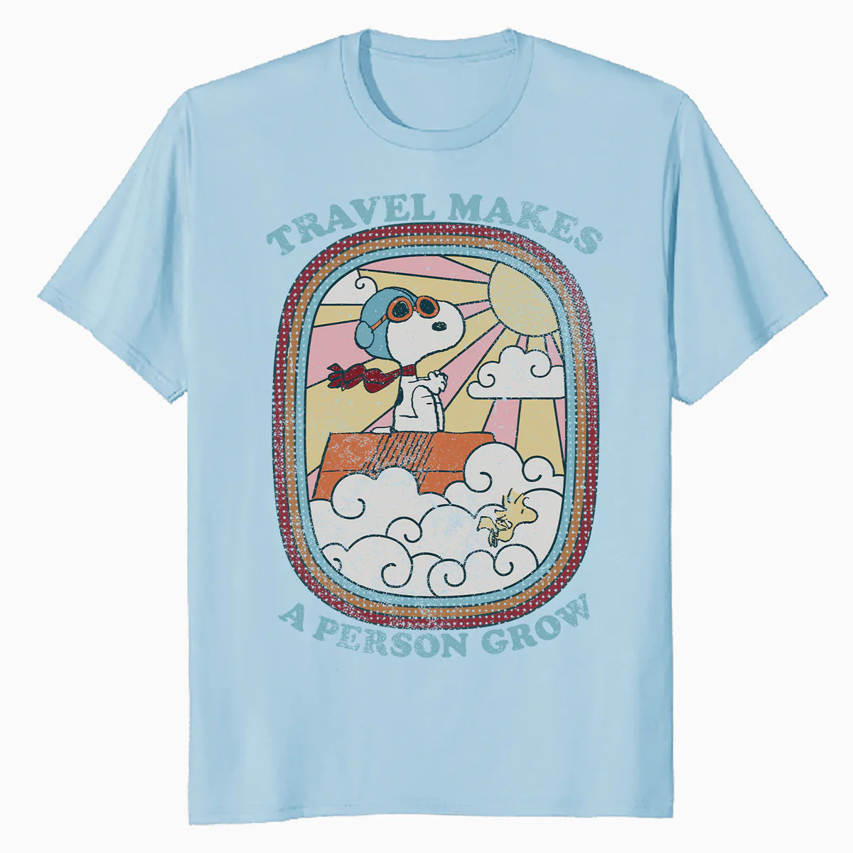 Peanuts Groovy Vibes Snoopy Summer Holiday Vintage 60s 70s Official Men's T-Shirt