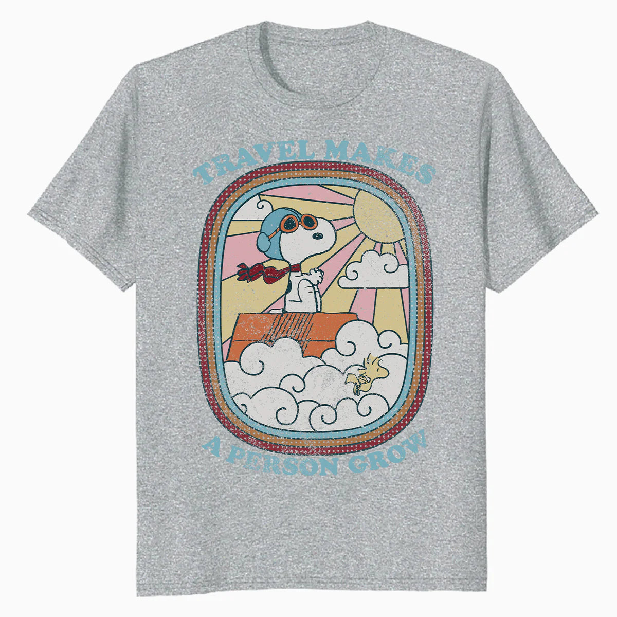Peanuts Groovy Vibes Snoopy Summer Holiday Vintage 60s 70s Official Men's T-Shirt