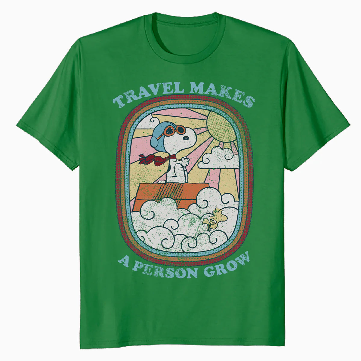 Peanuts Groovy Vibes Snoopy Summer Holiday Vintage 60s 70s Official Men's T-Shirt