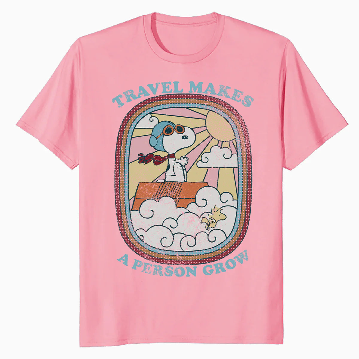 Peanuts Groovy Vibes Snoopy Summer Holiday Vintage 60s 70s Official Men's T-Shirt