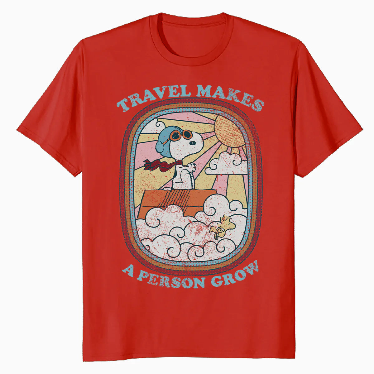 Peanuts Groovy Vibes Snoopy Summer Holiday Vintage 60s 70s Official Men's T-Shirt