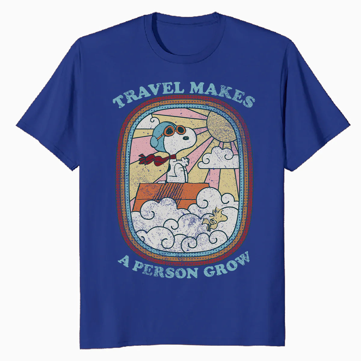 Peanuts Groovy Vibes Snoopy Summer Holiday Vintage 60s 70s Official Men's T-Shirt