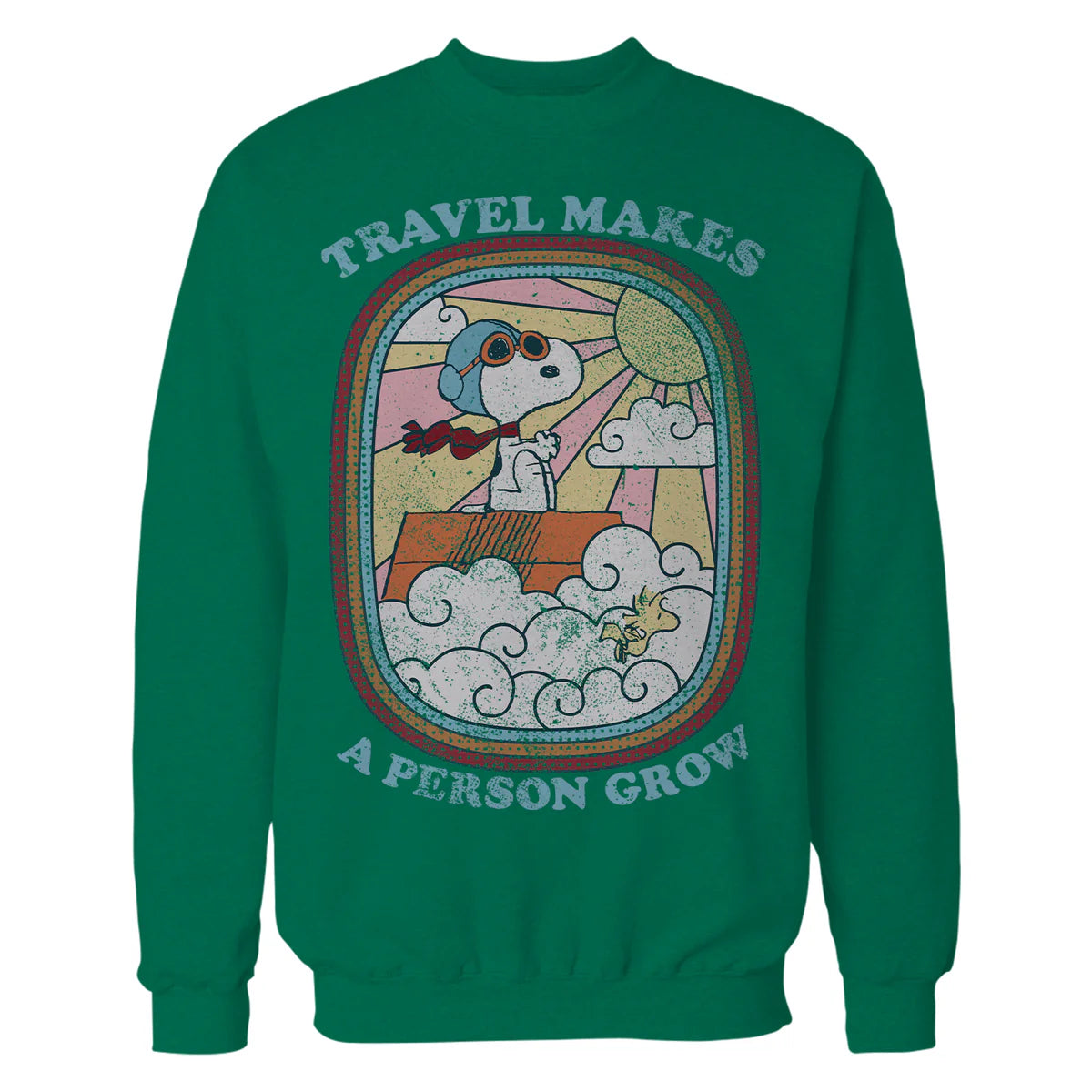 Peanuts Groovy Vibes Snoopy Summer Holiday Vintage 60s 70s Official Sweatshirt