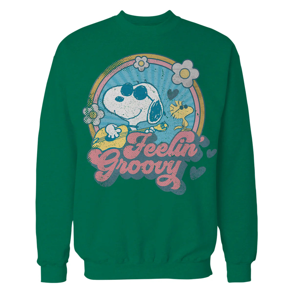 Peanuts Groovy Vibes Snoopy Woodstock Feelin Retro Festival Official Sweatshirt