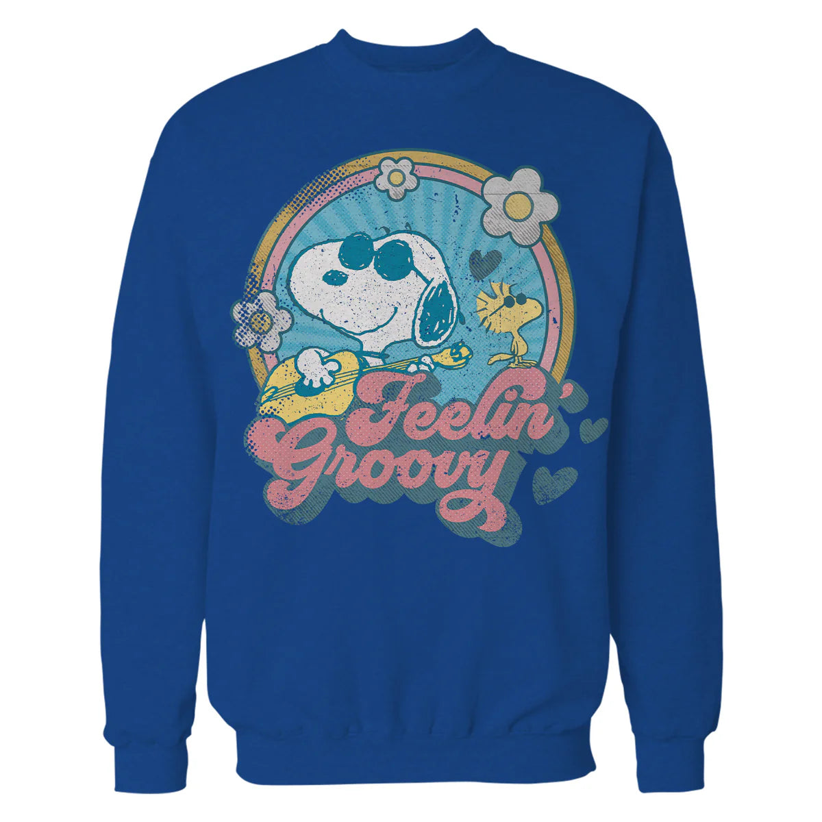 Peanuts Groovy Vibes Snoopy Woodstock Feelin Retro Festival Official Sweatshirt