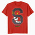 Peanuts Grunge Varsity Snoopy Woodstock Slacker 50s Retro Official Men's T-Shirt