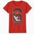Peanuts Grunge Varsity Snoopy Woodstock Slacker 50s Retro Official Women's SKINNY FIT T-Shirt