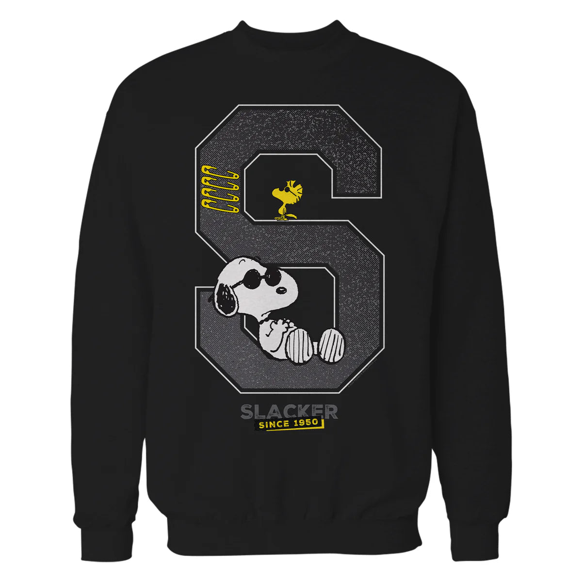 Peanuts Grunge Varsity Snoopy Woodstock Slacker 50's Retro Official Sweatshirt