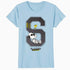 Peanuts Grunge Varsity Snoopy Woodstock Slacker 50s Retro Official Women's SKINNY FIT T-Shirt