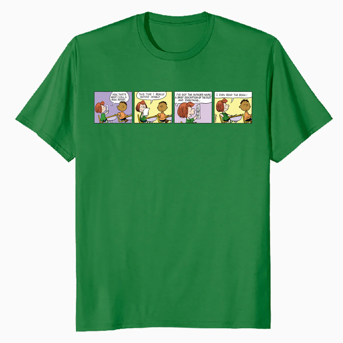 Peanuts Peppermint Patty Franklin School Homework Comic Strip Retro Official Men's T-Shirt