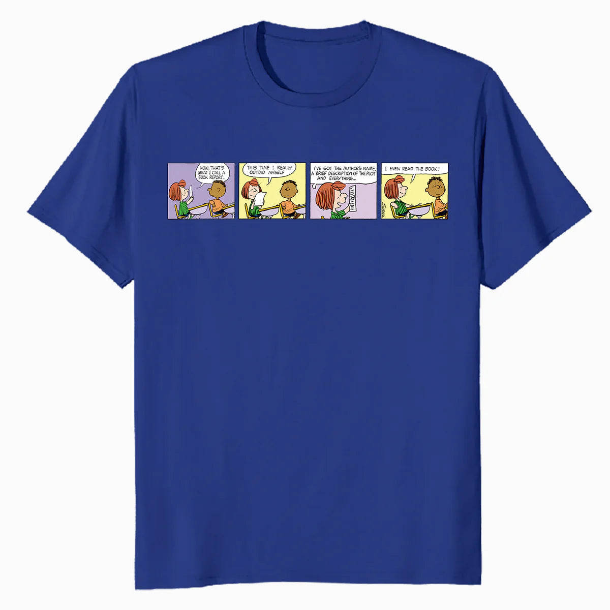 Peanuts Peppermint Patty Franklin School Homework Comic Strip Retro Official Men's T-Shirt