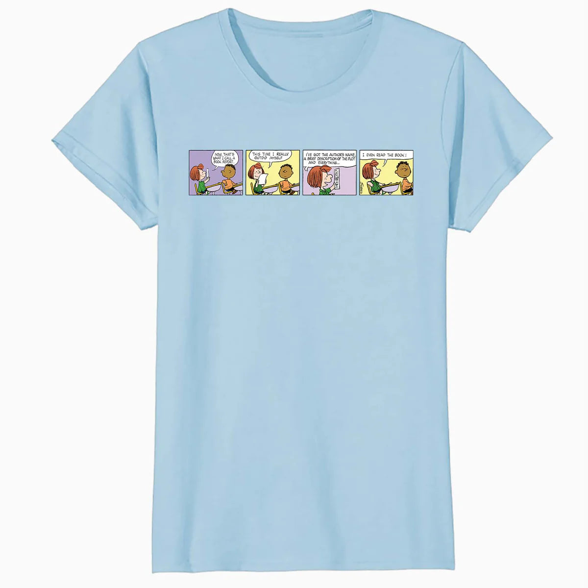 Peanuts Peppermint Patty Franklin School Homework Comic Strip Retro Official Women's SKINNY FIT T-Shirt